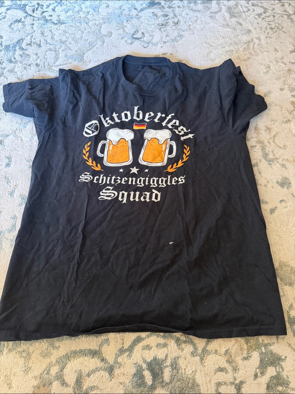 Source Unknown Black Oktoberfest Schitzengiggles Squad Graphic Tee